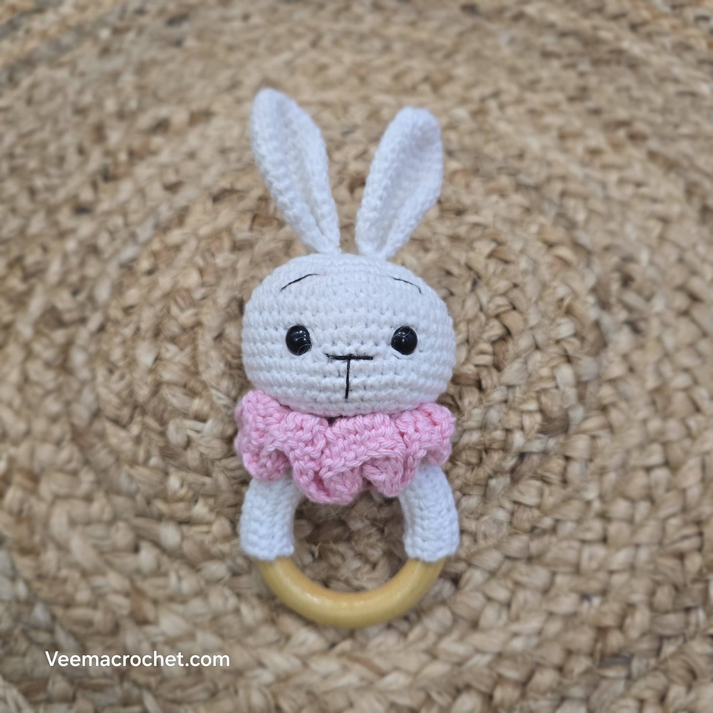 BunnySnug Crochet Rattle