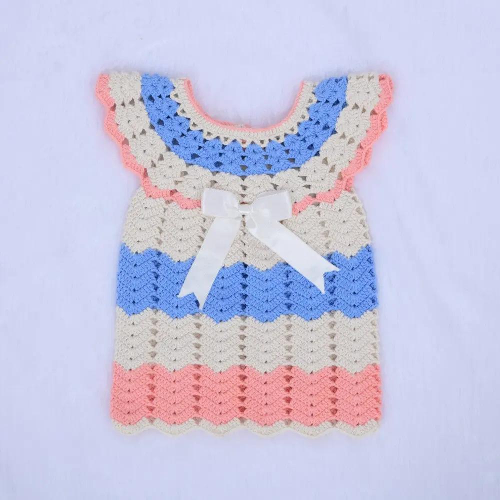 RibbonShell Crochet Dress