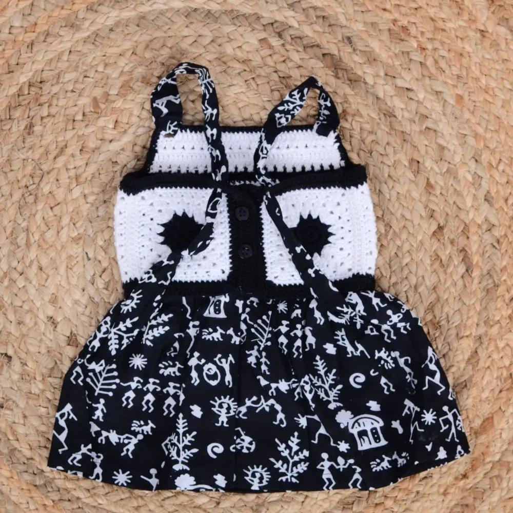 Tribal Threads Crochet Dress – alternate angle of handmade crochet dress, Veema Crochet