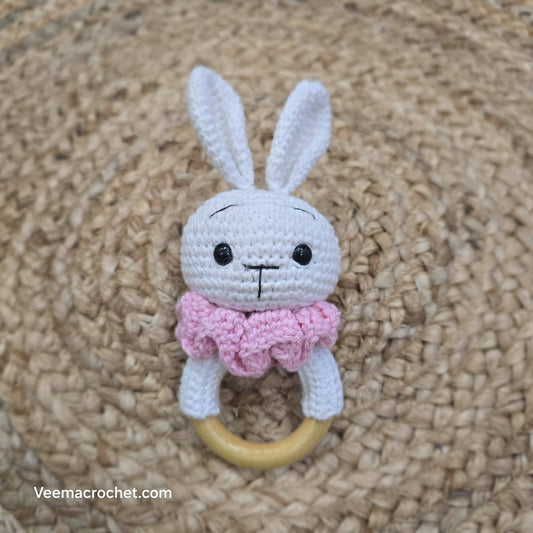 BunnySnug Crochet Rattle