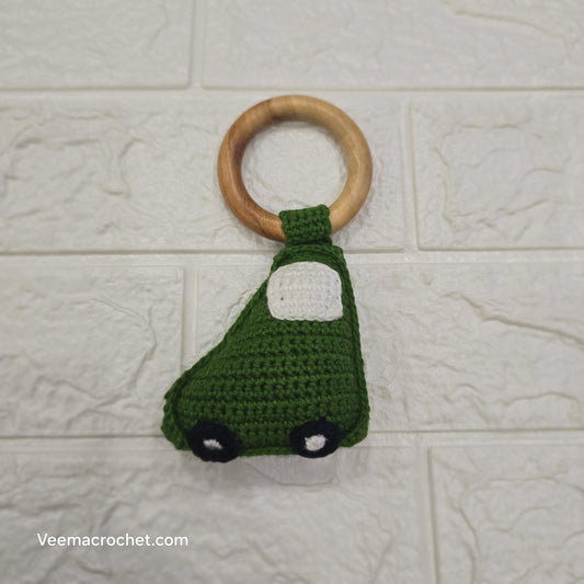 Tiny Wheels Crochet Teether