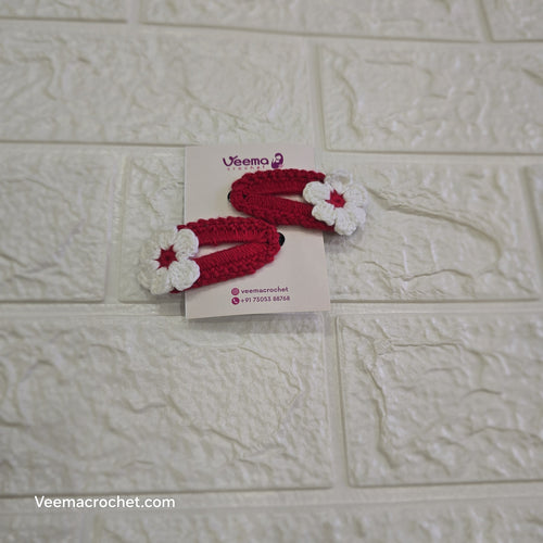 Floral Loop Hair Clips