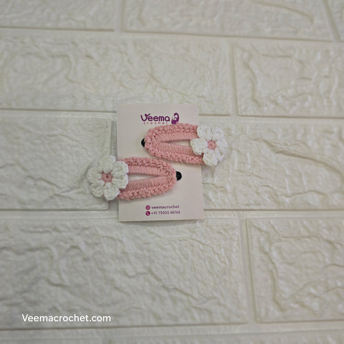 Floral Loop Hair Clips