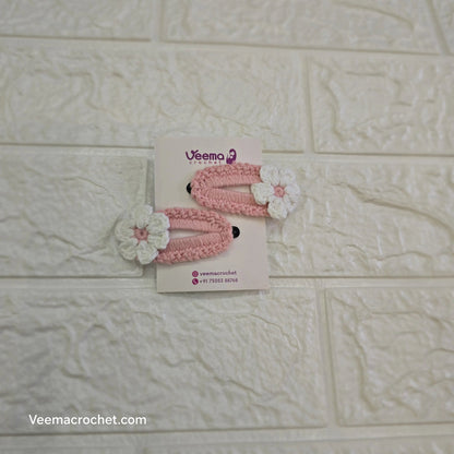 Floral Loop Hair Clips