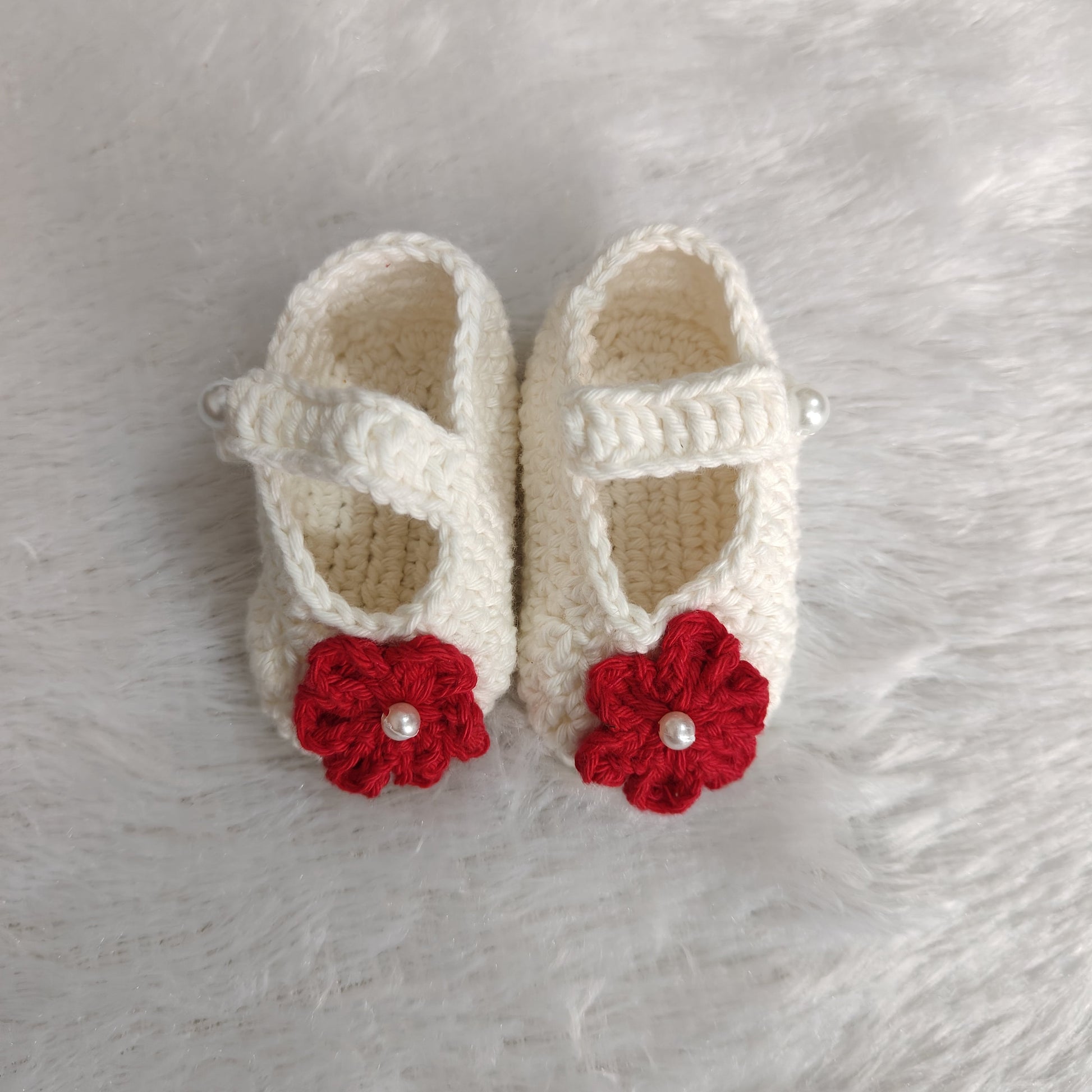 Red Complete Baby Outfit Set – Dress with Matching Shoes & Headband