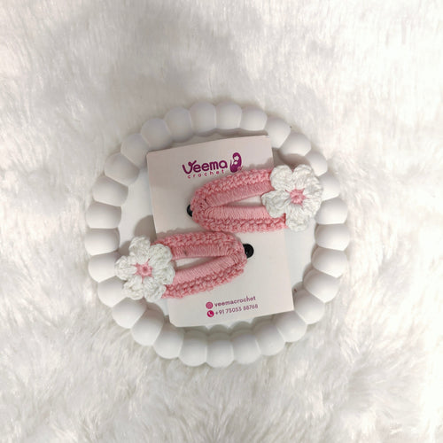 Floral Loop Hair Clips