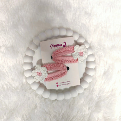Floral Loop Hair Clips