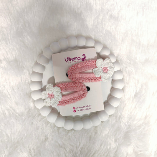 Floral Loop Hair Clips