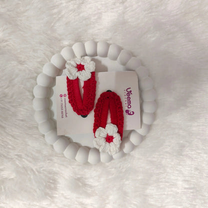 Floral Loop Hair Clips