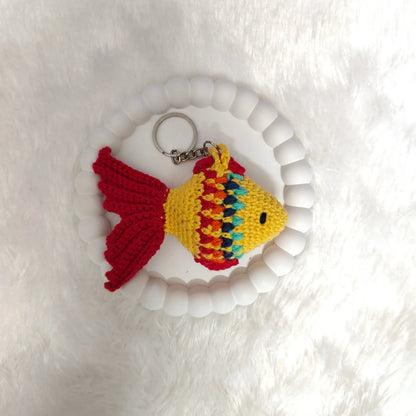 FinFlip Crochet Fish Keychain