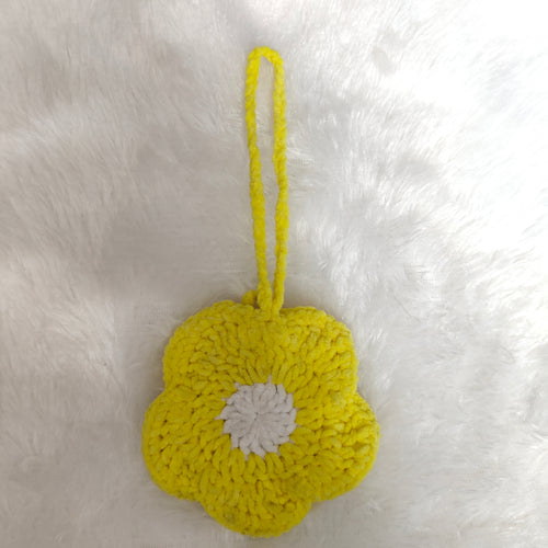 SunBloom Crochet Bag Charm