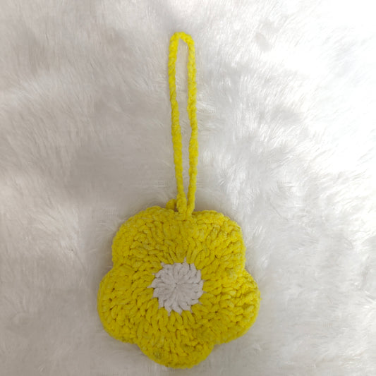 SunBloom Crochet Bag Charm