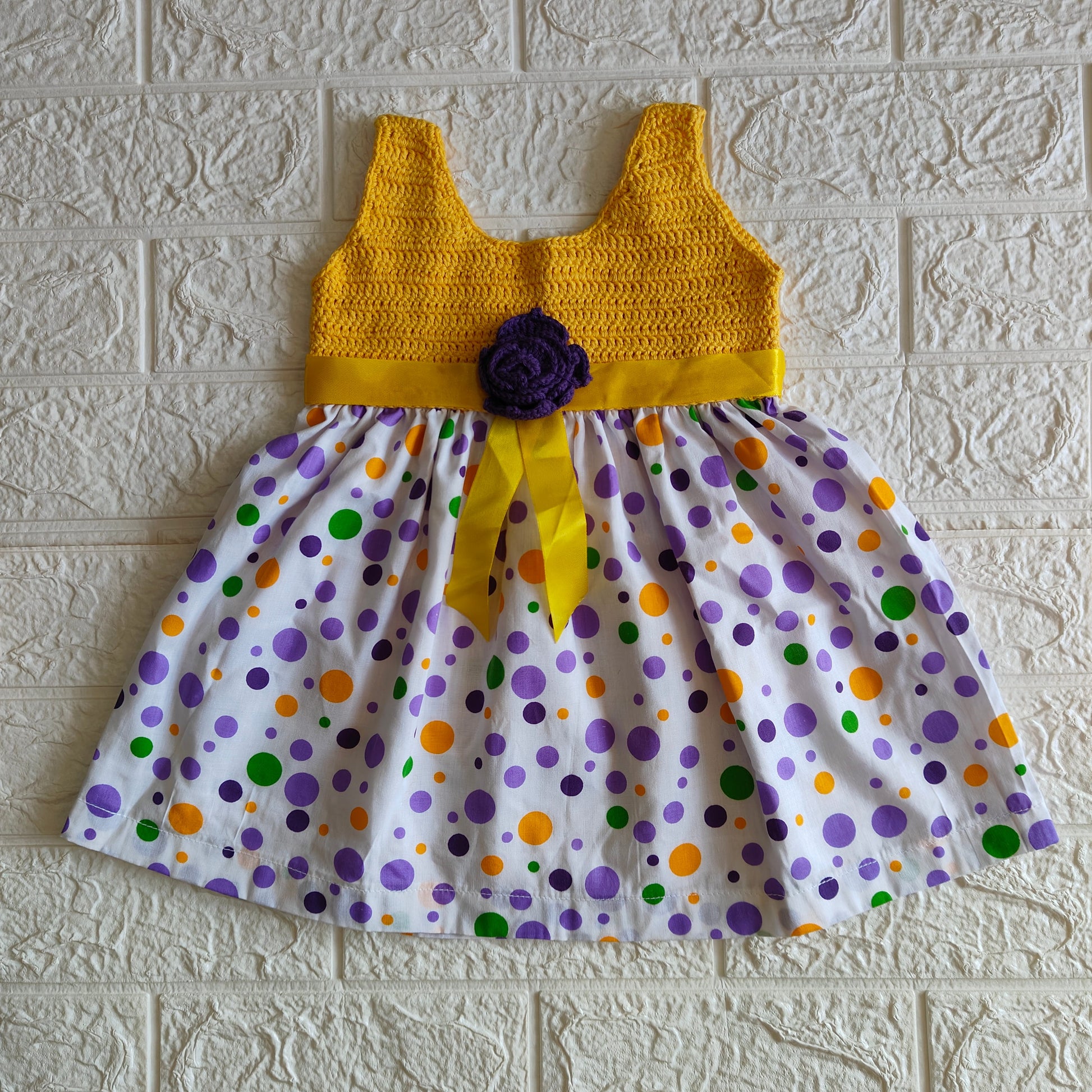 Polka Dot Crochet Dress