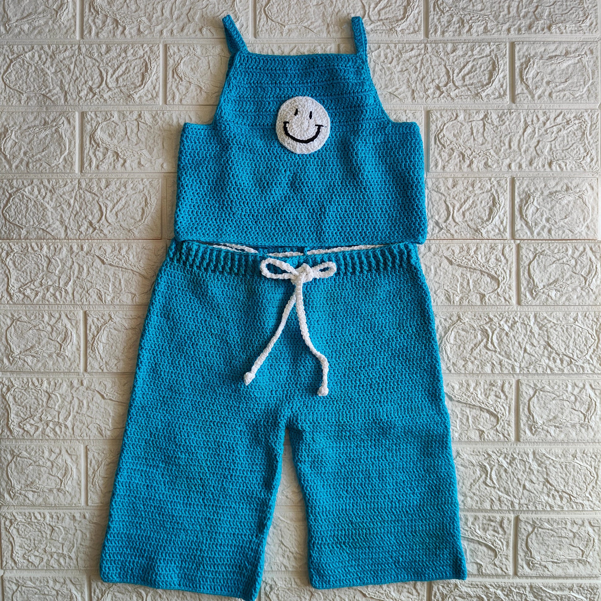Smiley Crochet Pant & Top
