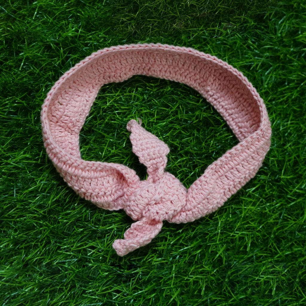 Pink Kitty Crochet Baby Dress Set