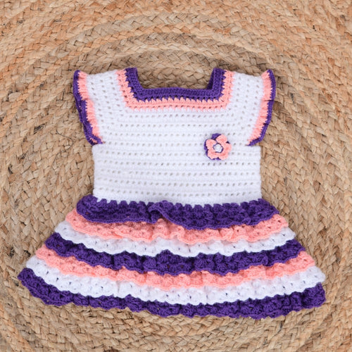 Lavender Lace Ruffle Dress