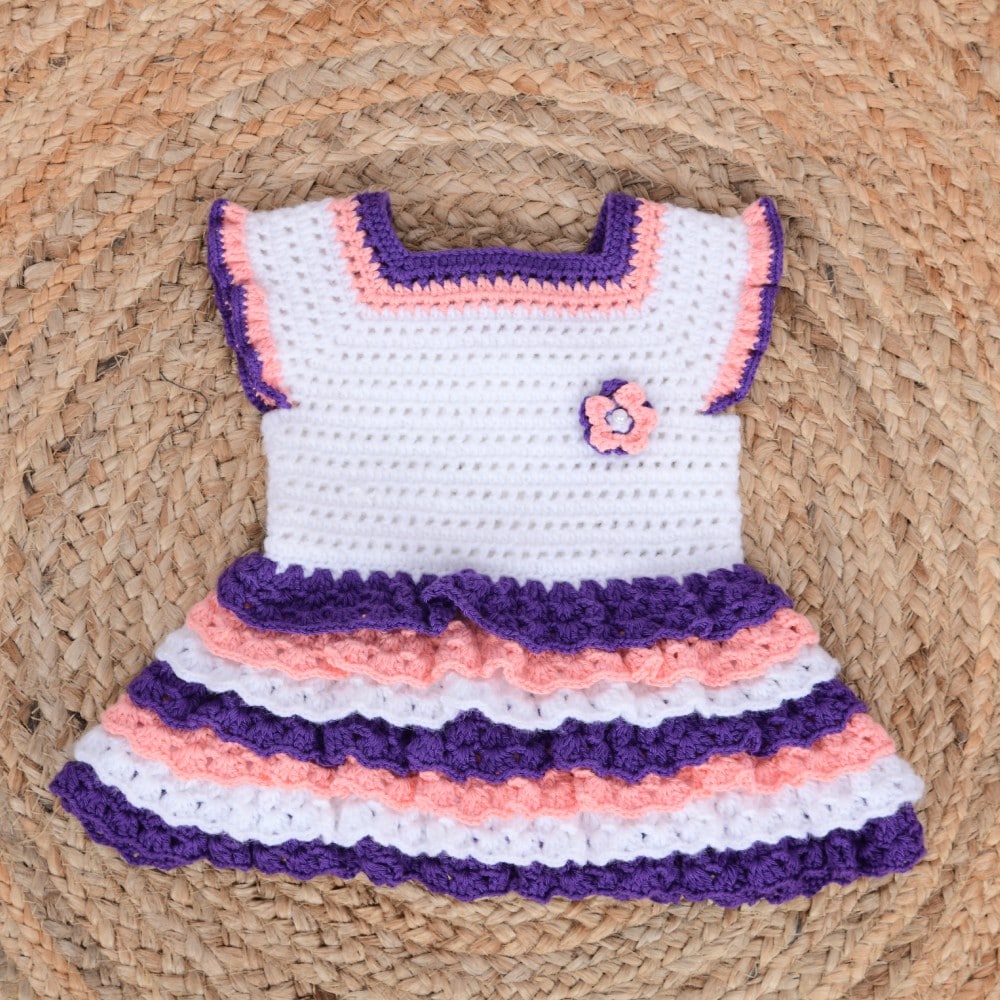 Lavender Lace Ruffle Dress