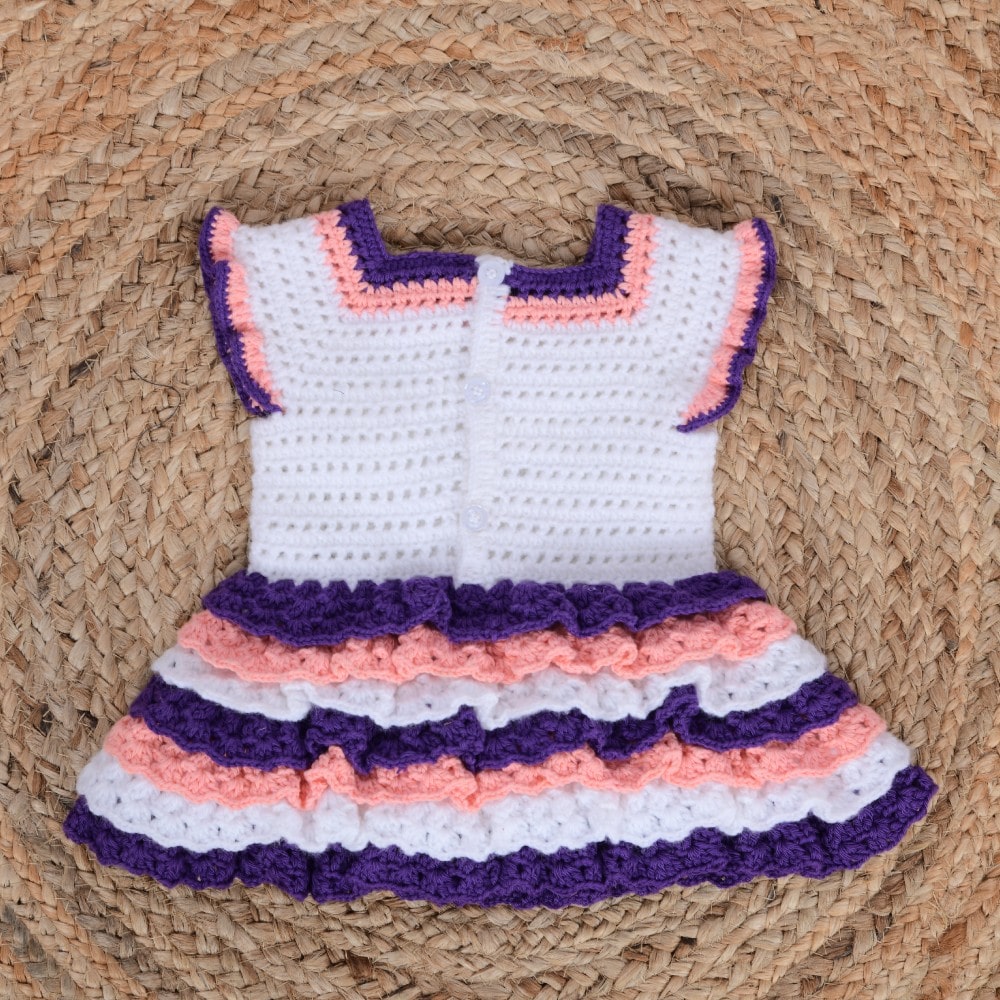 Lavender Lace Ruffle Dress
