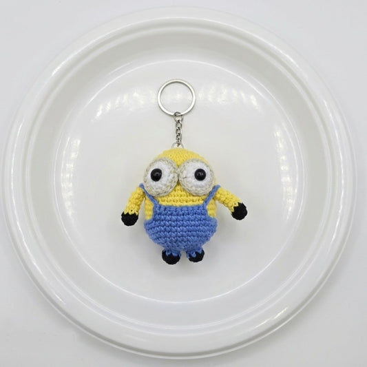 Cheeky Minion Crochet Keychain