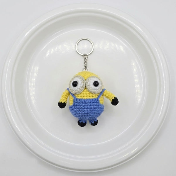 Cheeky Minion Crochet Keychain