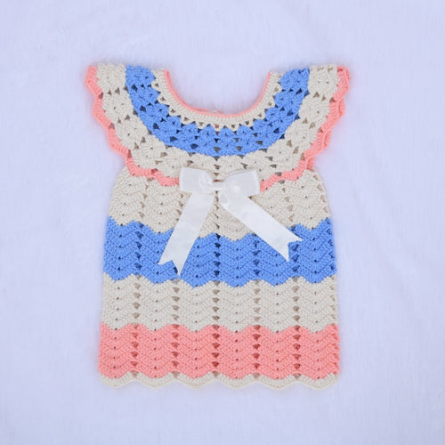 RibbonShell Crochet Dress