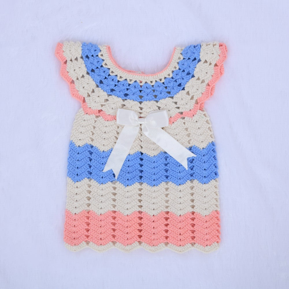 RibbonShell Crochet Dress