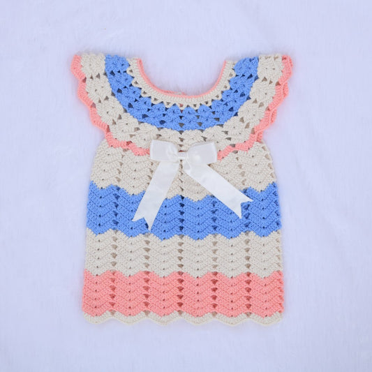 RibbonShell Crochet Dress