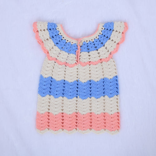 RibbonShell Crochet Dress