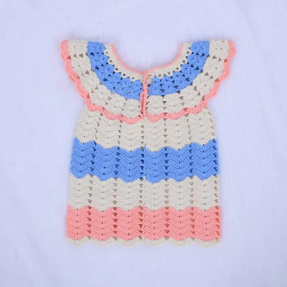 RibbonShell Crochet Dress