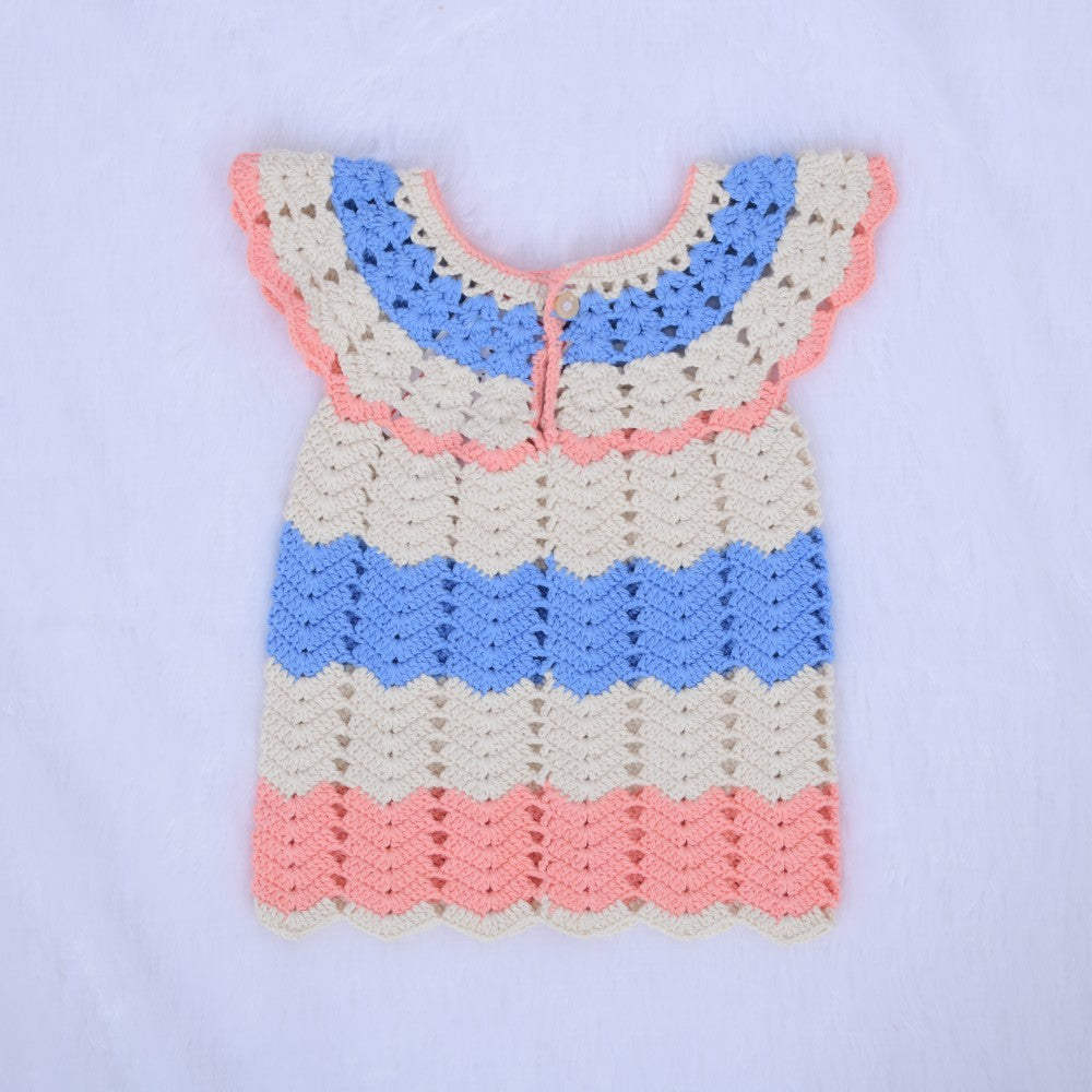 RibbonShell Crochet Dress