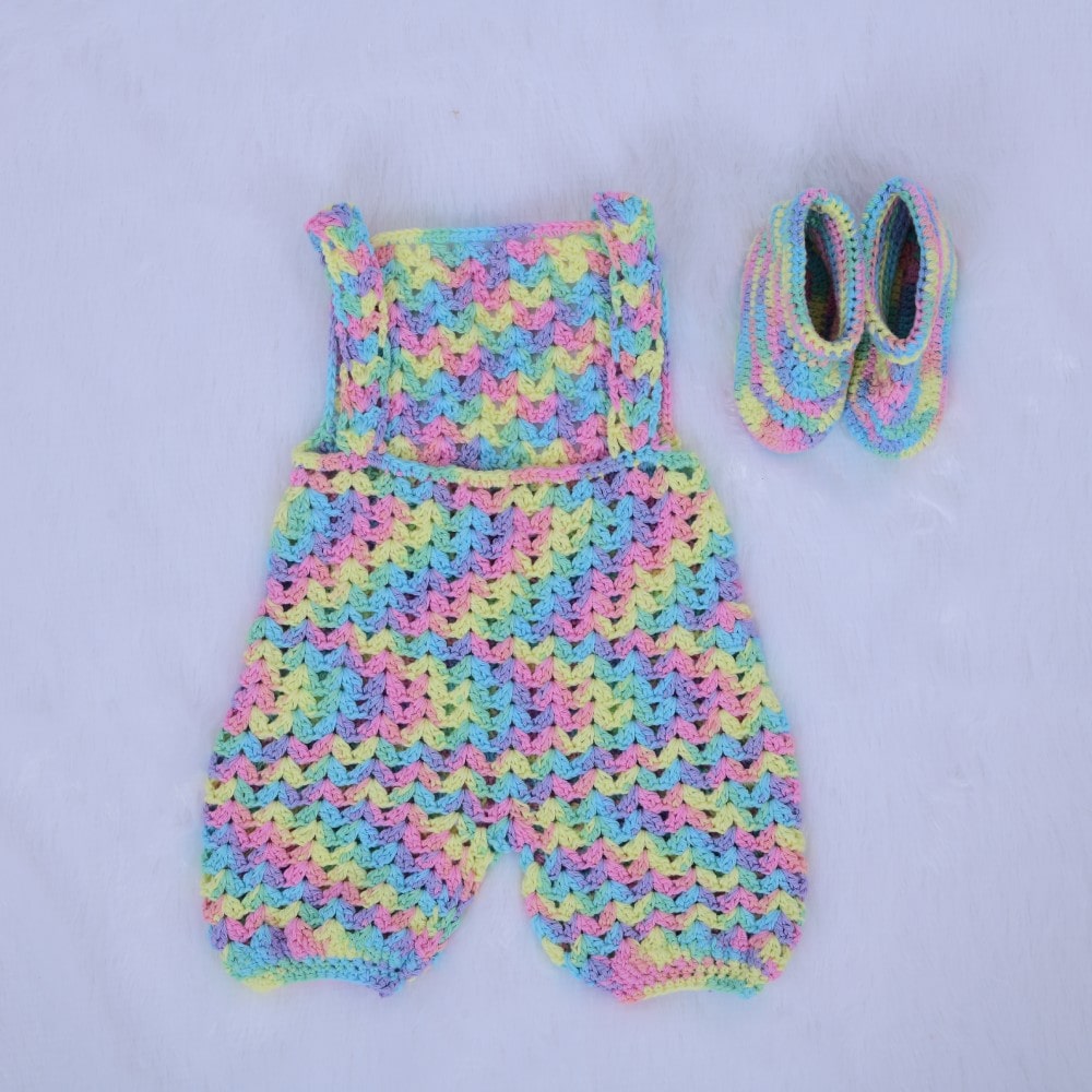Rainbow Ripple Romper