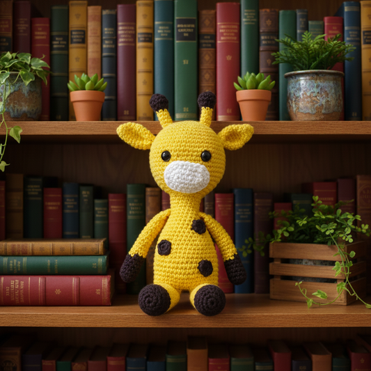 Crochet Giraffe Toy – Soft Plush for Kids & Babies