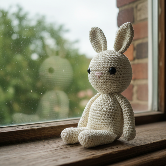 Handmade Crochet Rabbit Toy – Soft Plush for Kids & Babies
