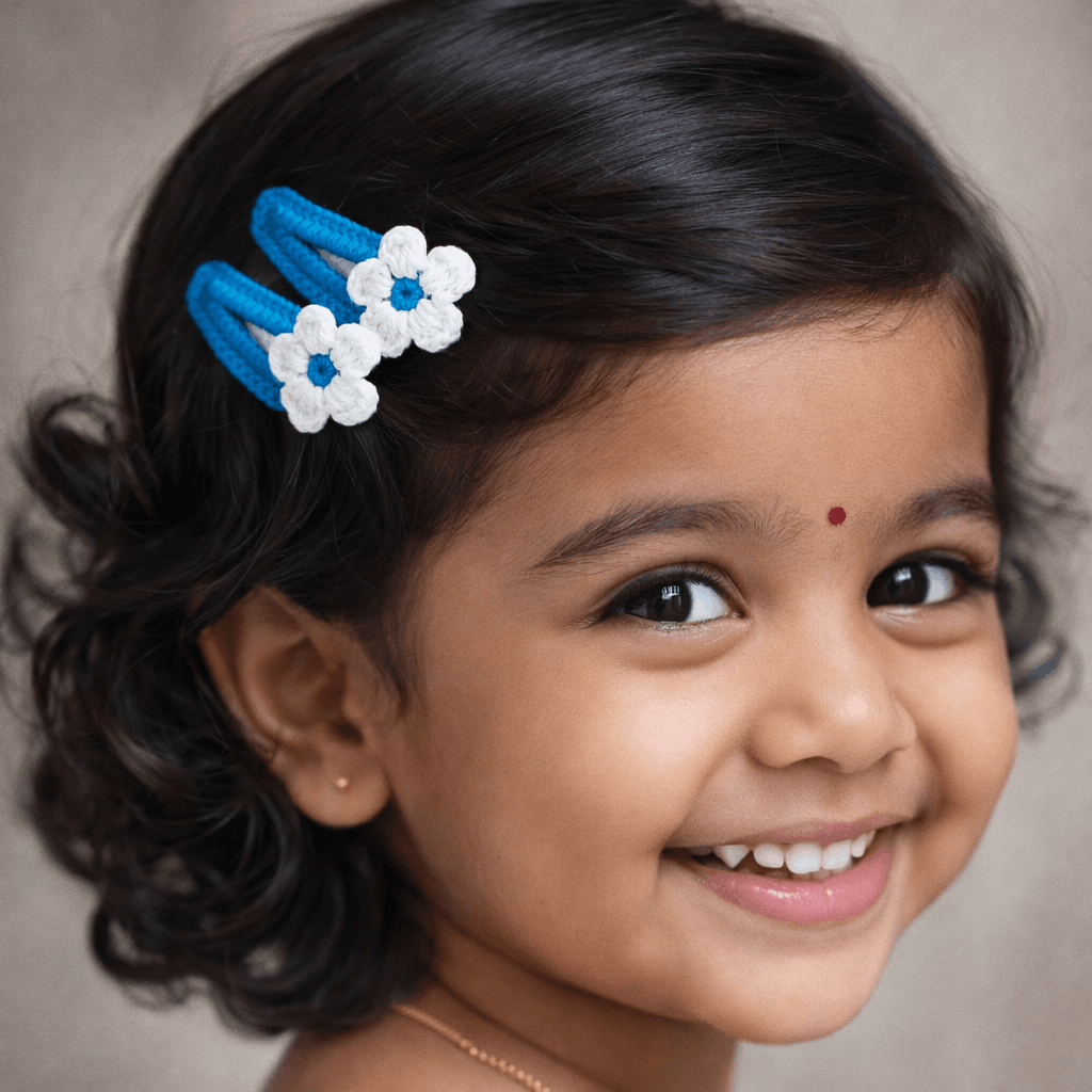Floral Loop Hair Clips