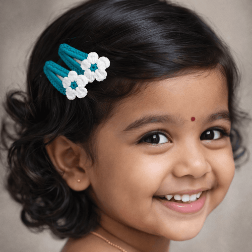 Floral Loop Hair Clips
