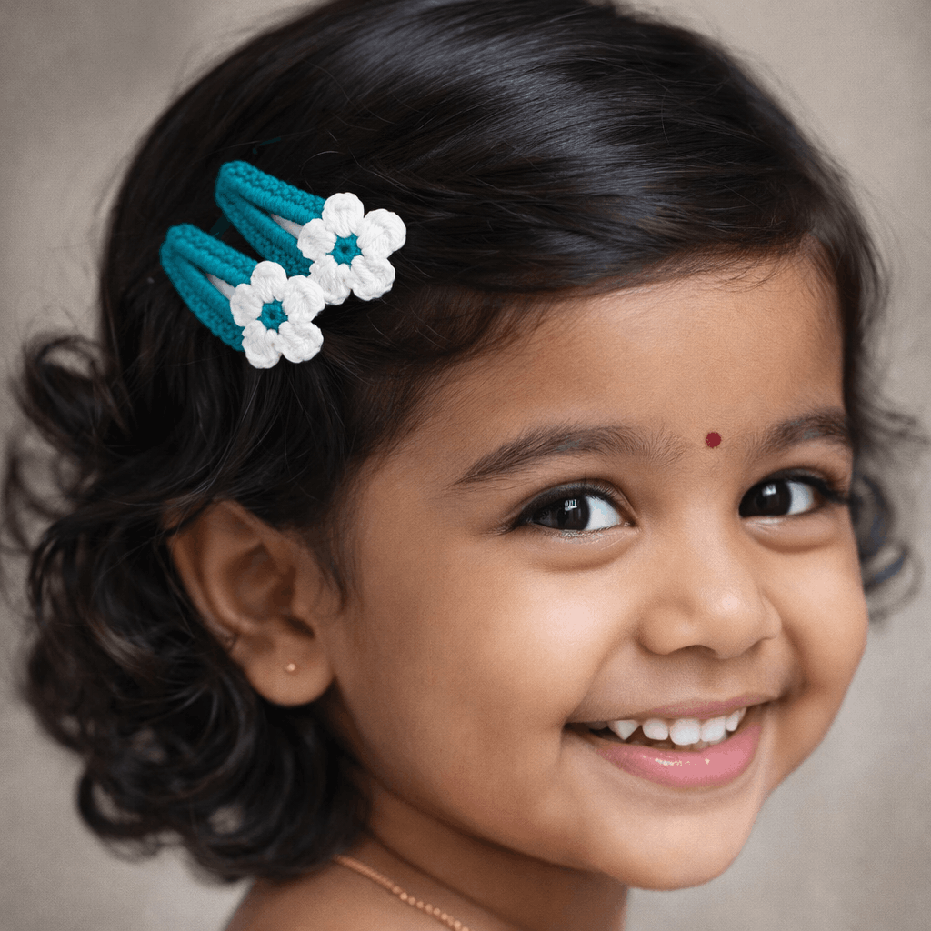 Floral Loop Hair Clips