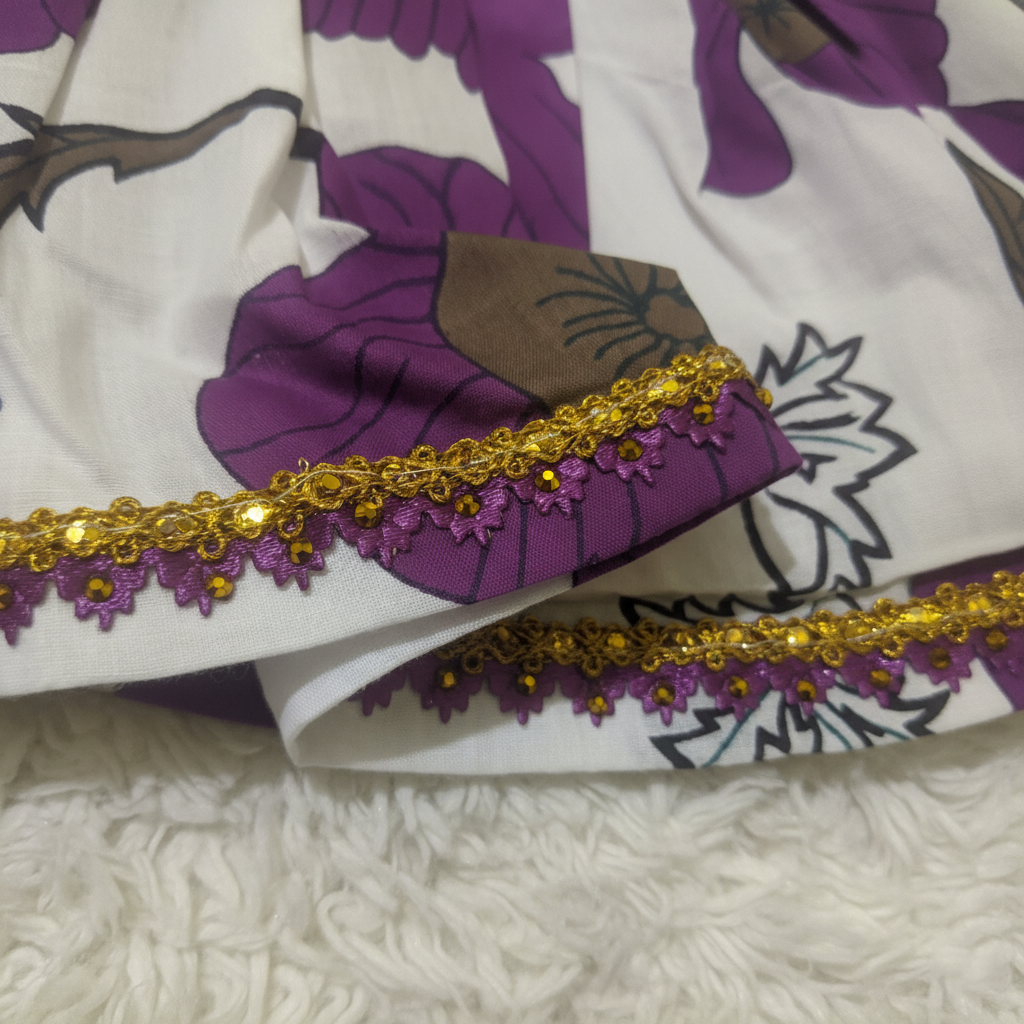 Purple Crochet Frock